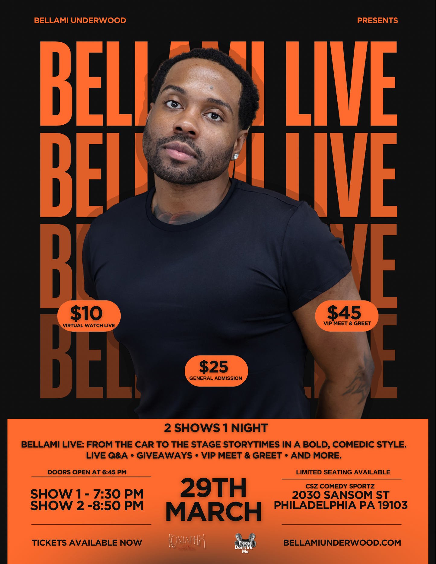 Bellami Live: From The Car To The Stage March 29TH